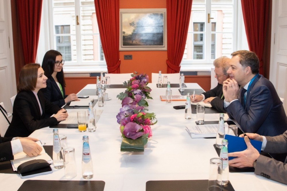Maia Sandu a discutat despre accelerarea reformelor cu Prim-ministrul Belgiei, Alexander de Croo